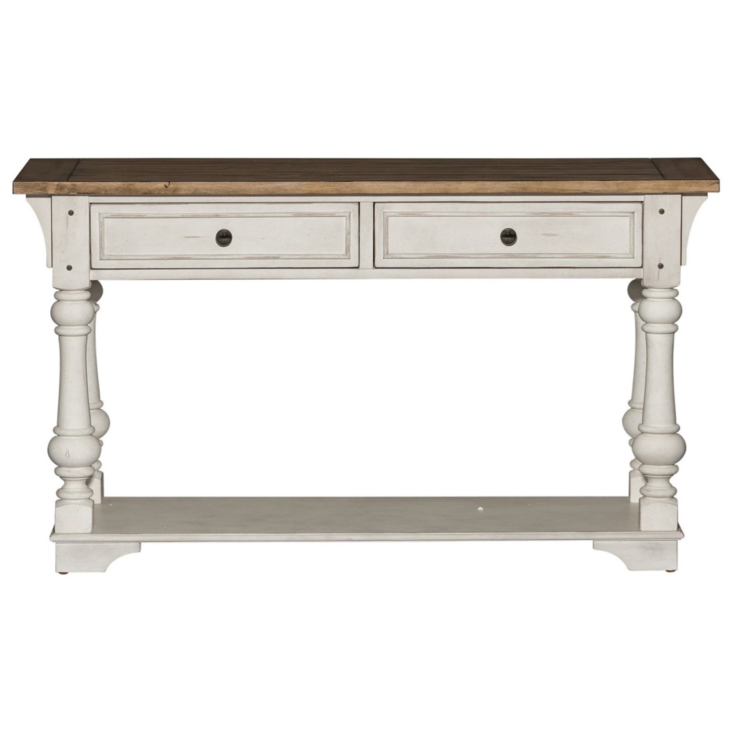 Liberty furniture industries morgan cheap creek console table with stools